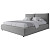 Кровать двуспальная 180х200 серая Bubble