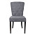 Стул обеденный со стяжкой темно-серый микровелюр Grace