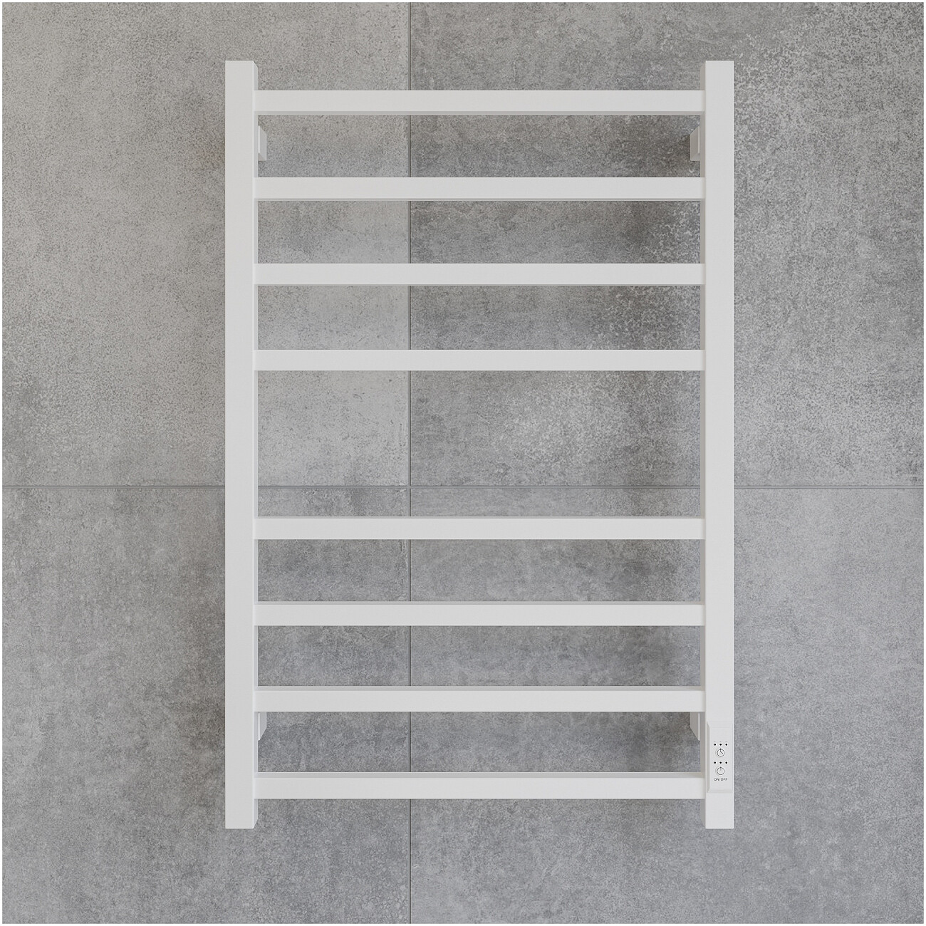 Полотенцесушитель электрический 80х50 см белый Ewrika "Пенелопа" L2 4657812419368 - изображение 4