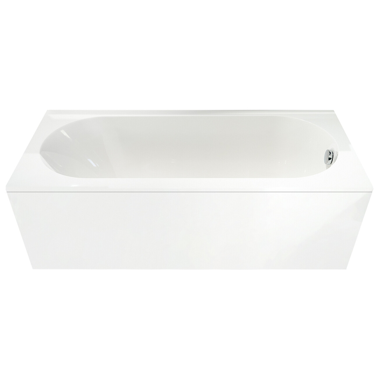Ванна из литьевого мрамора 170х75 см белая Creto Present 21-1111 - изображение 2