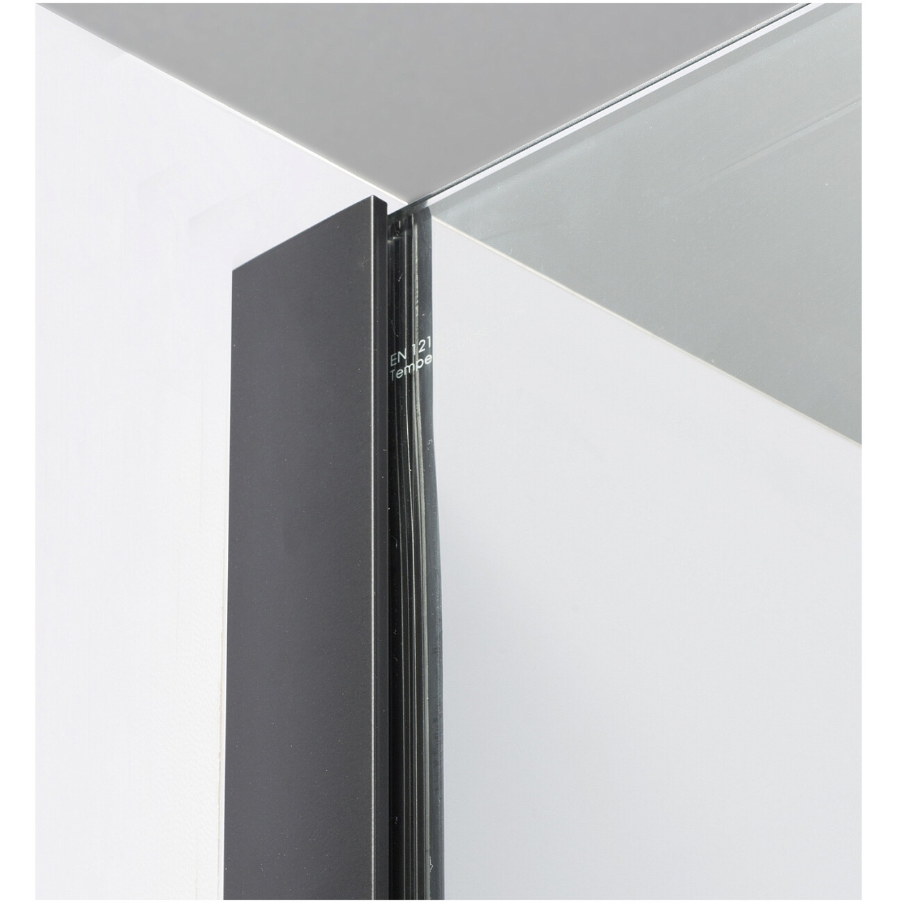 Душевой уголок прямоугольный 90х100 см черный Wasserkraft Elbe 74P18 - изображение 14