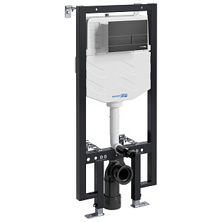 Система инсталляции для унитазов с кнопкой черной матовой Vils 56TLT.010.ME.MB04