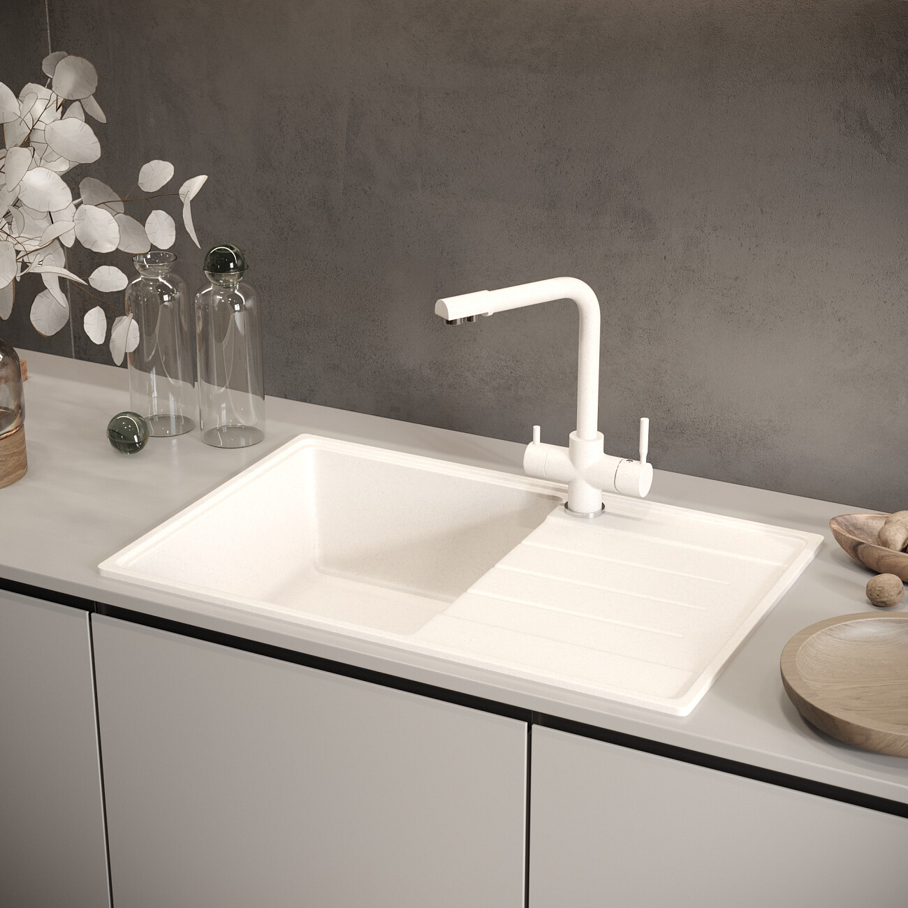 Мойка кухонная жасмин Domaci "Солерно" DP 780-01 - изображение 5