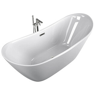 Ванна акриловая 180х80 см белая Ceruttispa NEMI180 CT10201