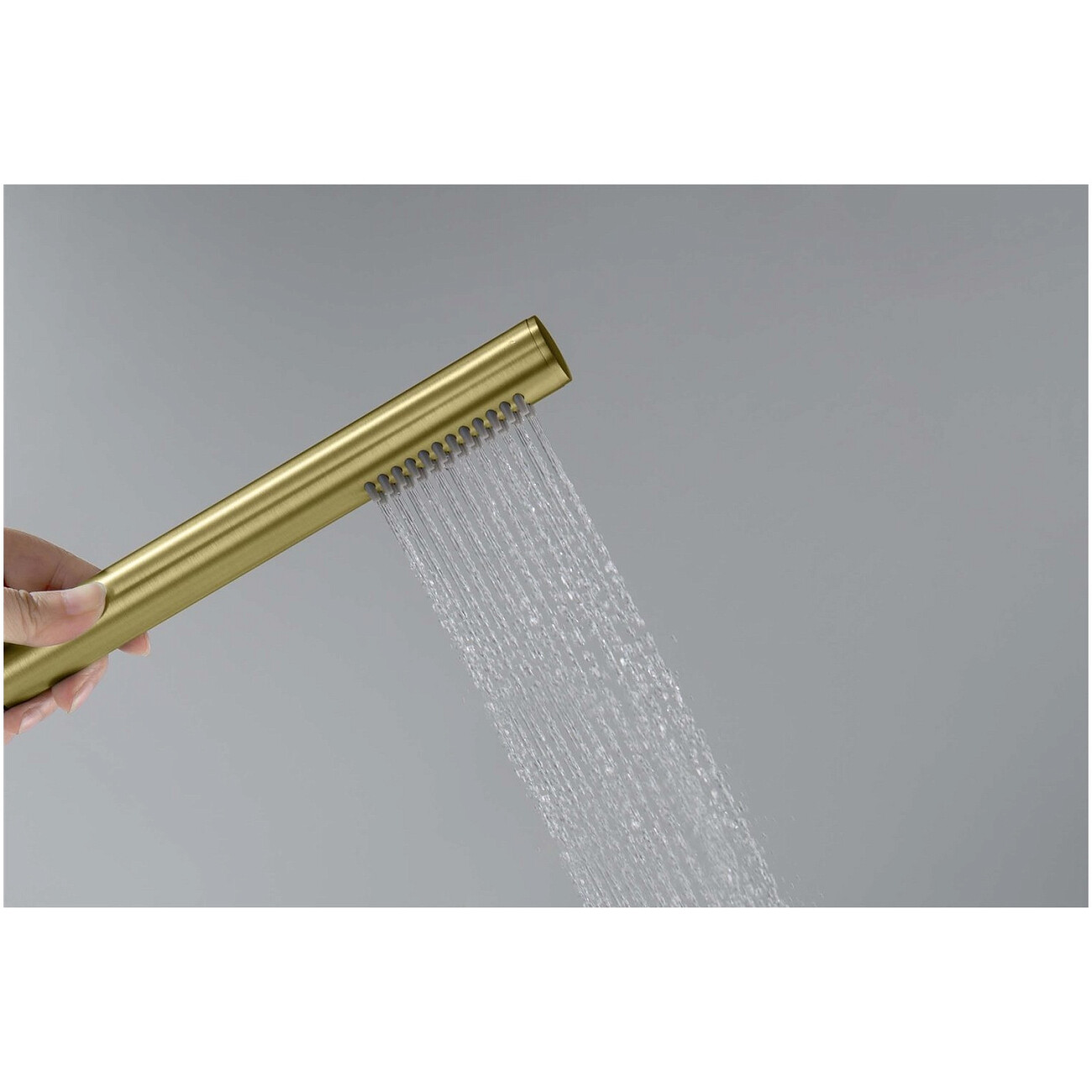 Лейка для ручного душа 22 см шлифованное золото Aquatek "Европа" AQ2002BG - изображение 4