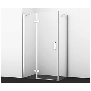Душевой уголок прямоугольный 120х100 см хром Wasserkraft Aller 10H10LWHITE
