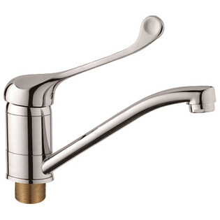 Смеситель для кухни локтевой с поворотным изливом хром D-Lin D151427