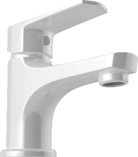 Смеситель для раковины однорычажный белый Stworki &quot;Орхус&quot; OR-01w