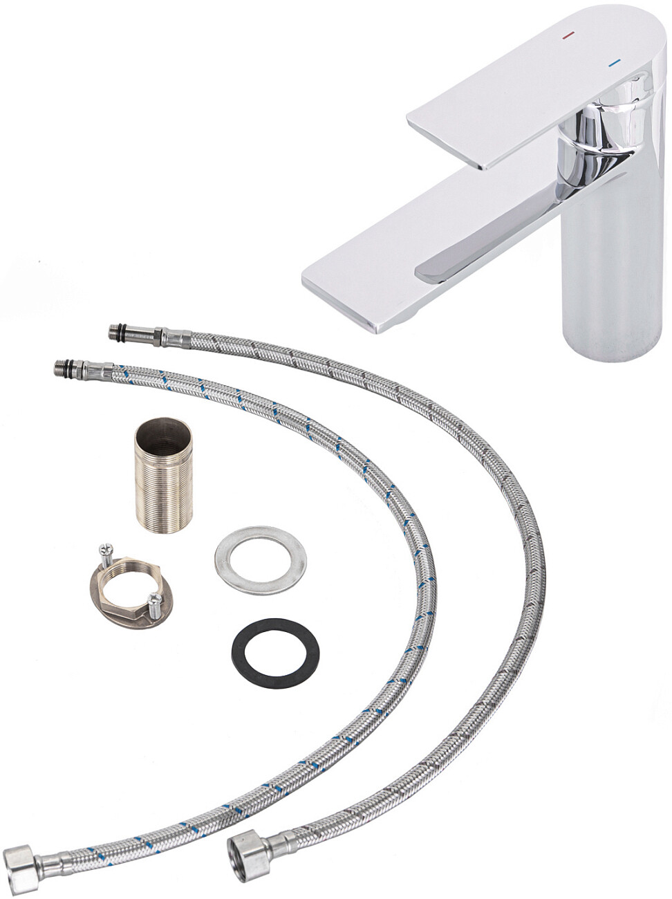 Смеситель для раковины однорычажный хром Stworki "Кронборг" KR-01cr - изображение 9