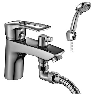 Смеситель для ванны хром Rossinka T40-38