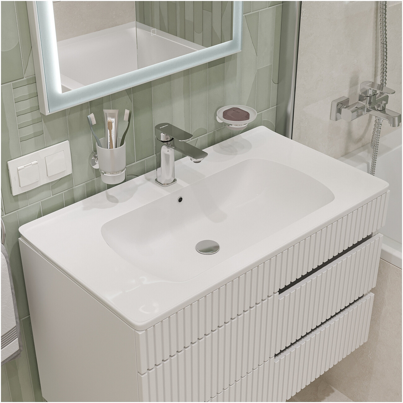 Смеситель для раковины однорычажный хром Stworki "Вестерос" S26010CR - изображение 6