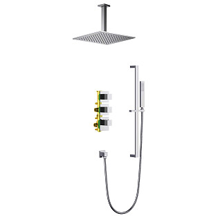 Душевой комплект встраиваемый с верхним душем и термостатом хром Timo Selene SX-2229-00SM