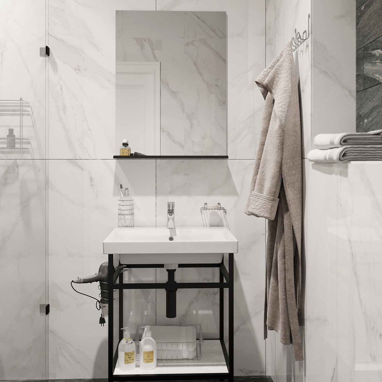 Смеситель для раковины хром Mega Snow MG-SH02 - изображение 7