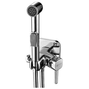 Смеситель встраиваемый с гигиеническим душем хром Lemark Solo LM7165C