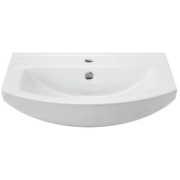 Раковина накладная фарфоровая полукруглая 43х75 см белая Sanita Luxe Best-75 4630032683801 - изображение 1