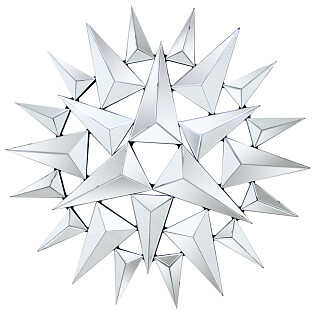 Панно настенное зеркальное &quot;Шипы&quot; D119 см