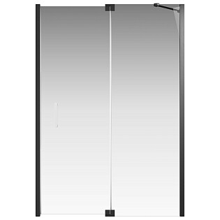 Душевая дверь стеклянная с алюминиевым профилем 140х200 см черная Creto Tenta 123-WTW-140-C-B-8