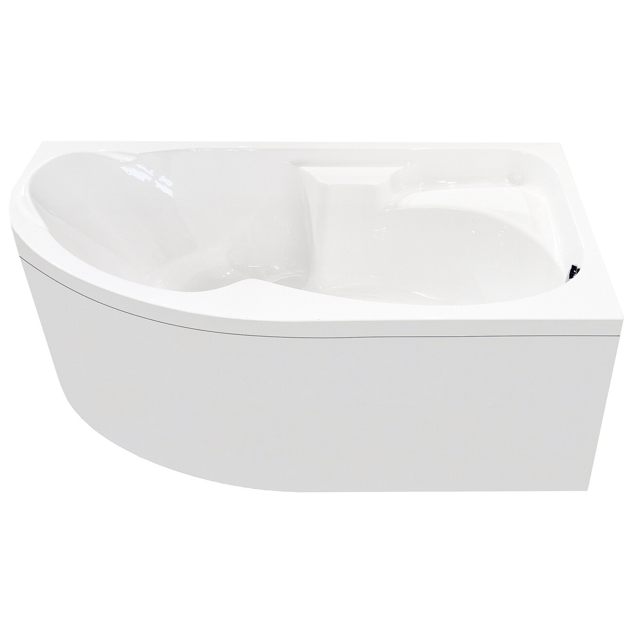 Ванна акриловая угловая правая 90х170 см белая Creto Doris 14-17090R - изображение 2