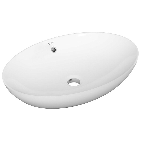 Раковина накладная овальная 63 см белая Point "Сатурн" PN43901WM - изображение 1