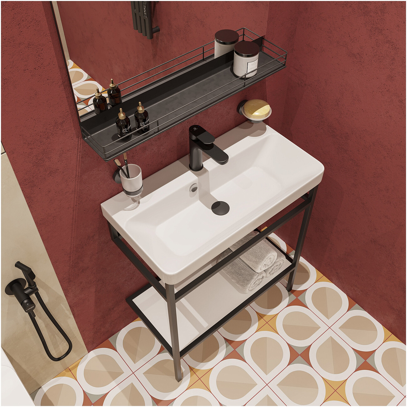 Смеситель для раковины черный Stworki "Ноттвиль" NO-01b - изображение 9