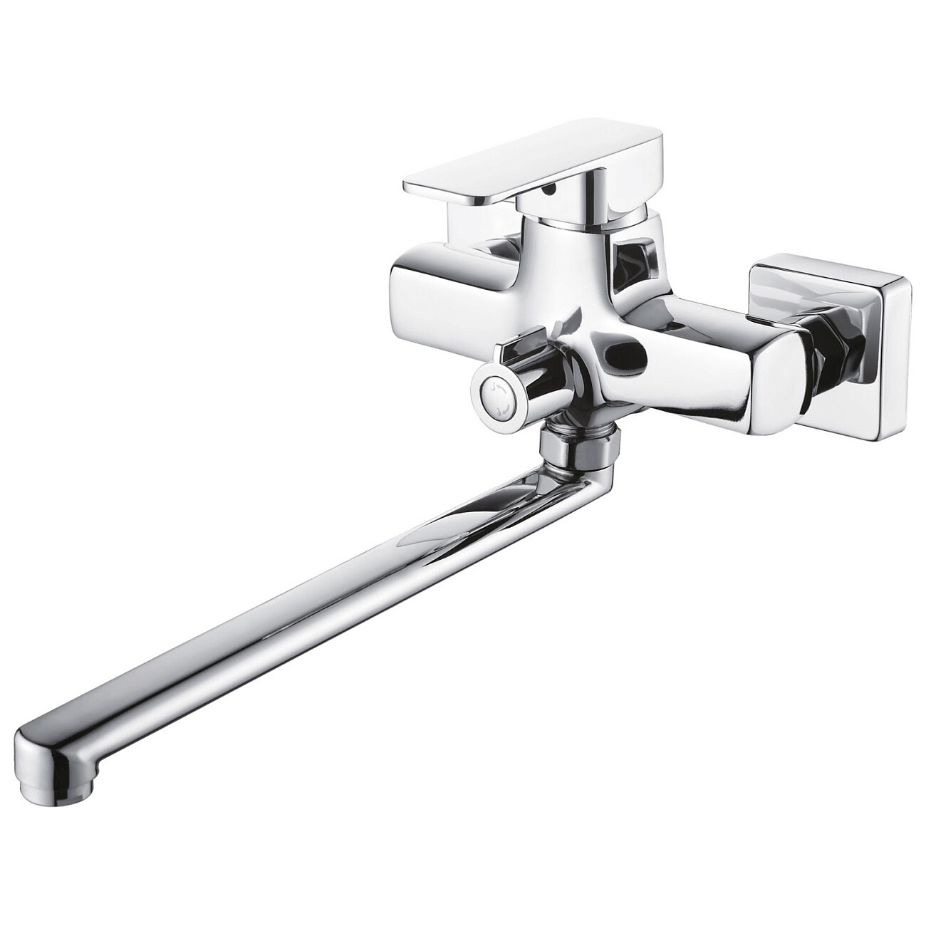 Смеситель универсальный с длинным изливом хром D-Lin D147368-2 - изображение 2