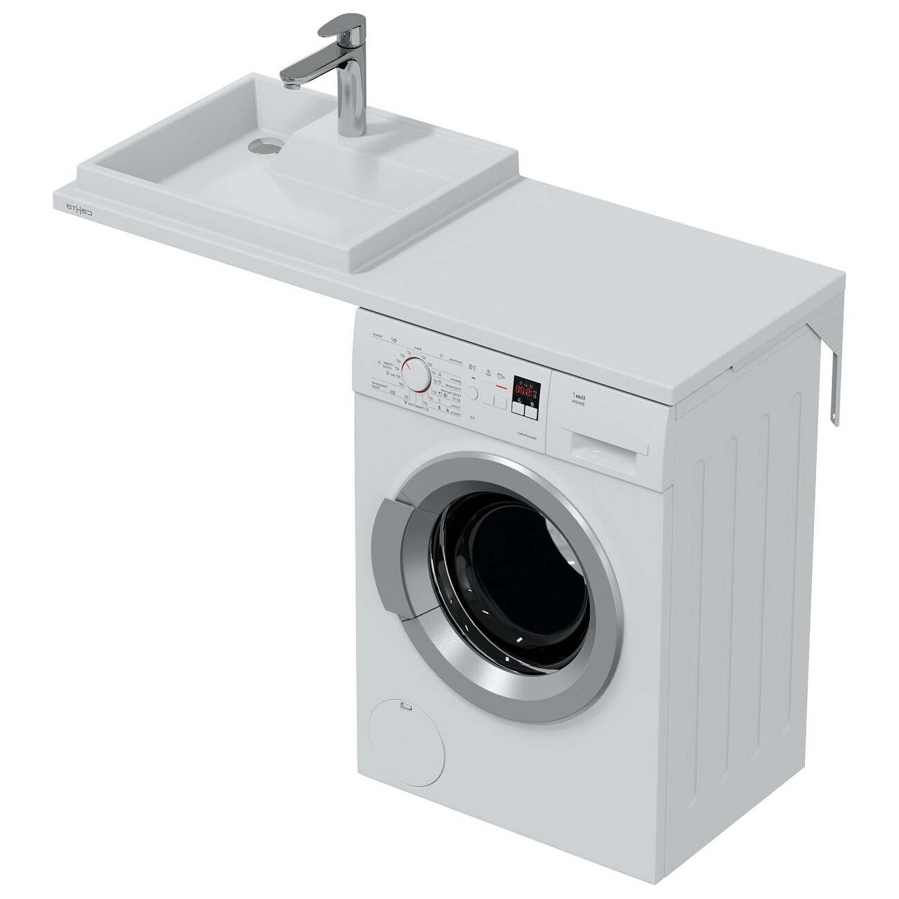 Раковина над стиральной машиной 50х121 см белая "Юпитер" 900124 - изображение 2