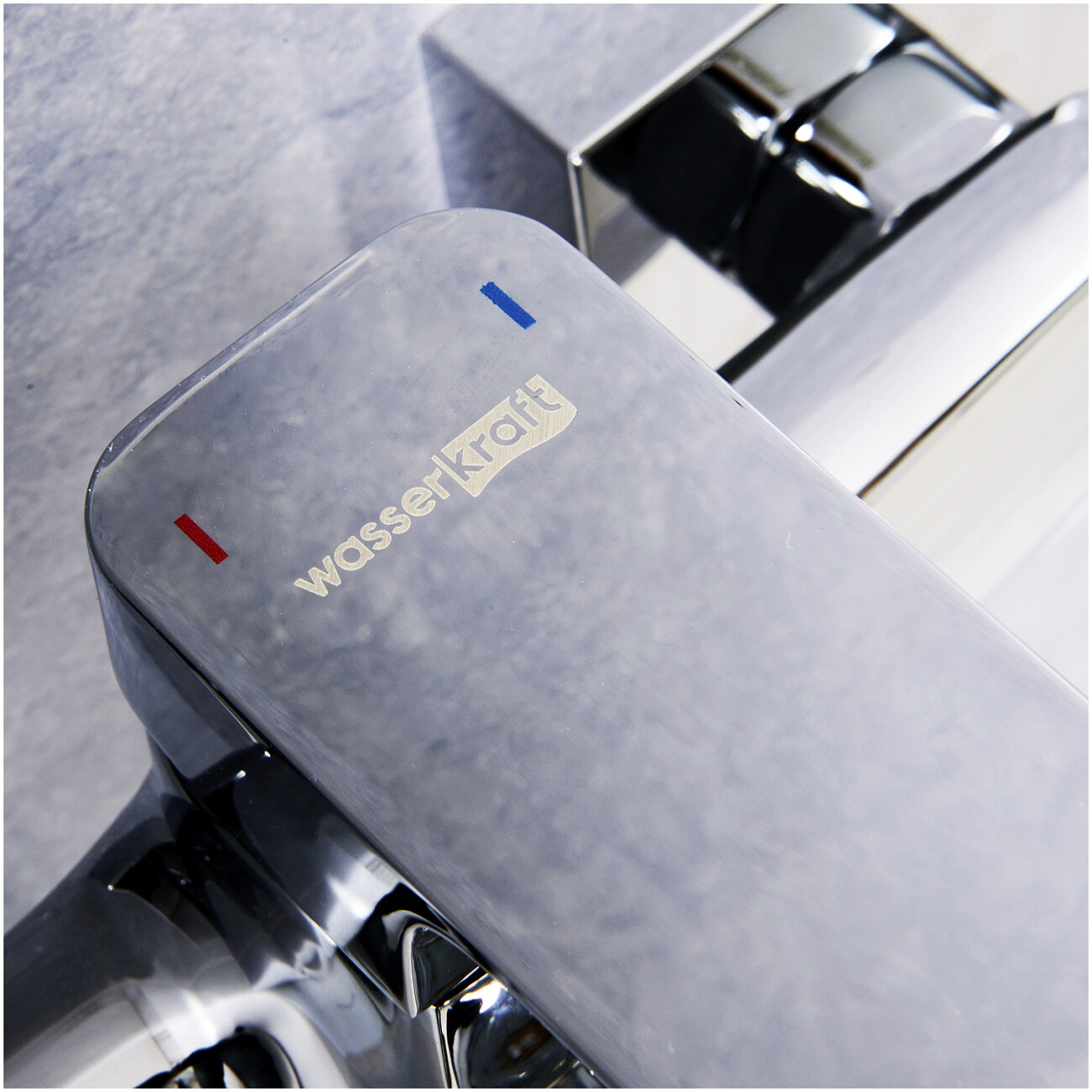 Душевой комплект с лейкой и коротким изливом хром Wasserkraft Salm 2701 - изображение 7