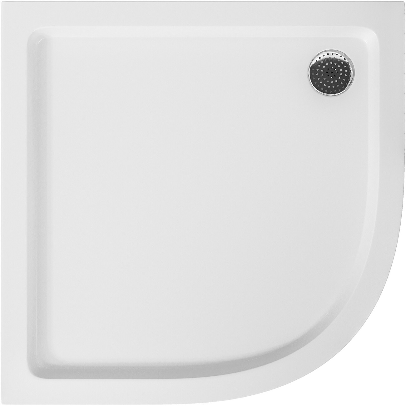 Поддон для душа акриловый четверть круга 110х110 см белый Diwo DS-circle - изображение 6