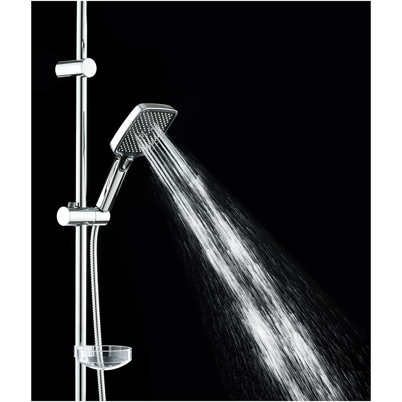 Душевая стойка с верхним душем хром Stworki "Колдинг" S32180CR - изображение 9