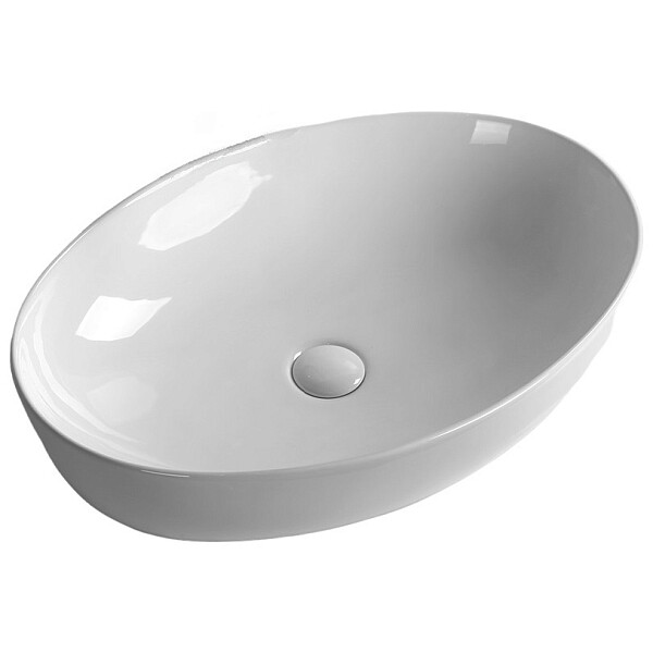 Раковина фарфоровая овальная 41х61 см белая Cerutti SPA CR8023 - изображение 1