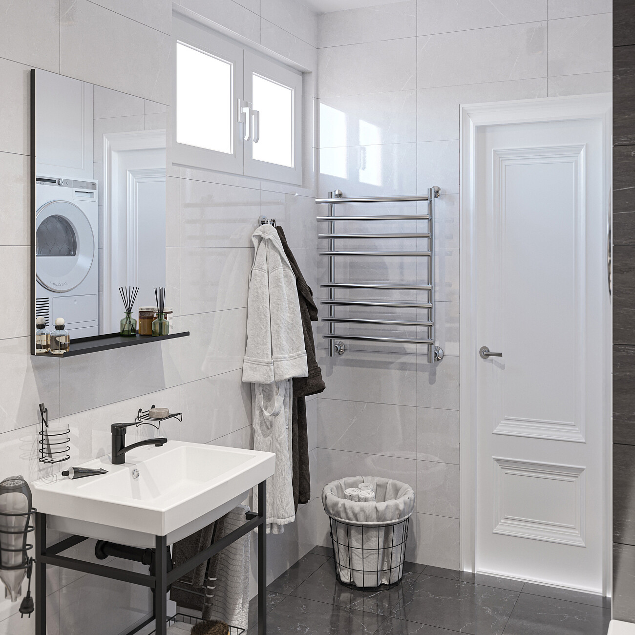 Полотенцесушитель водяной 80х50 см хром Ewrika "Медея" Pr - изображение 7