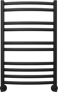 Полотенцесушитель водяной 80х50 см черный муар Aquatek &quot;Лугано П10&quot; AQ DOC1080BL