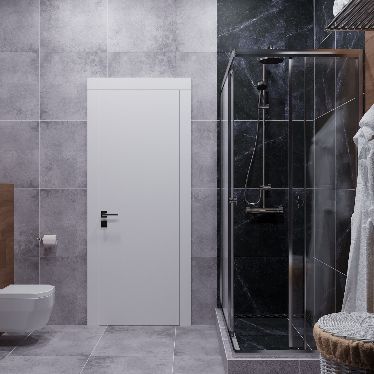 Душевой уголок прямоугольный 100х80 см хром Diwo "Углич" Щ0000058927 - изображение 5