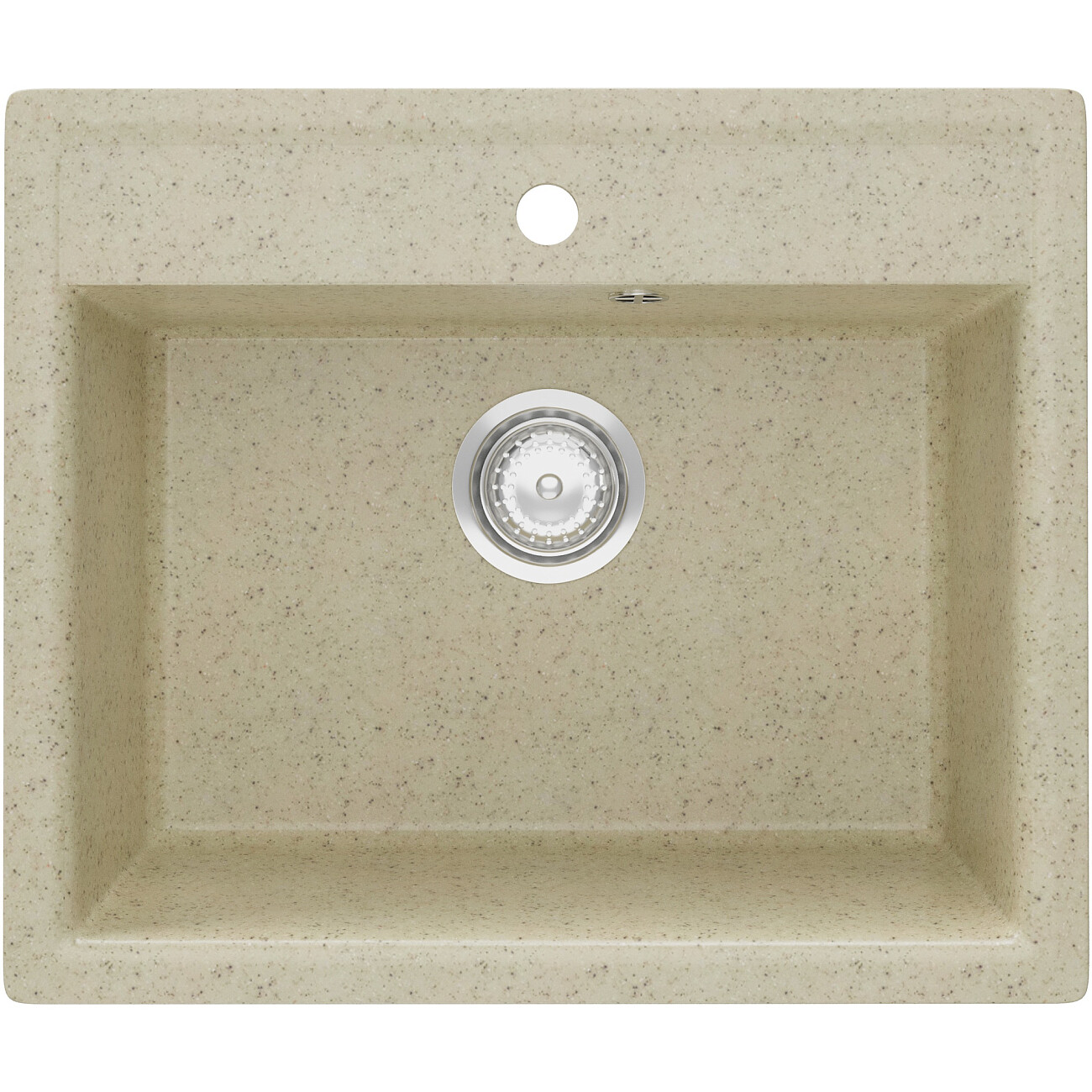 Мойка кухонная бежевая Domaci "Палермо" со смесителем хром Stworki HDA4228XH2, PR-565-002 - изображение 4