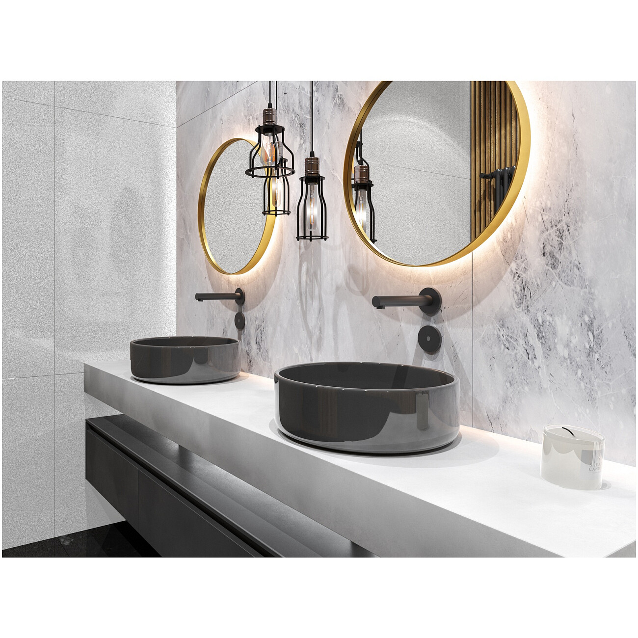 Смеситель для раковины встроенный сенсорный черный Timo Saona 2373-03SM - изображение 3