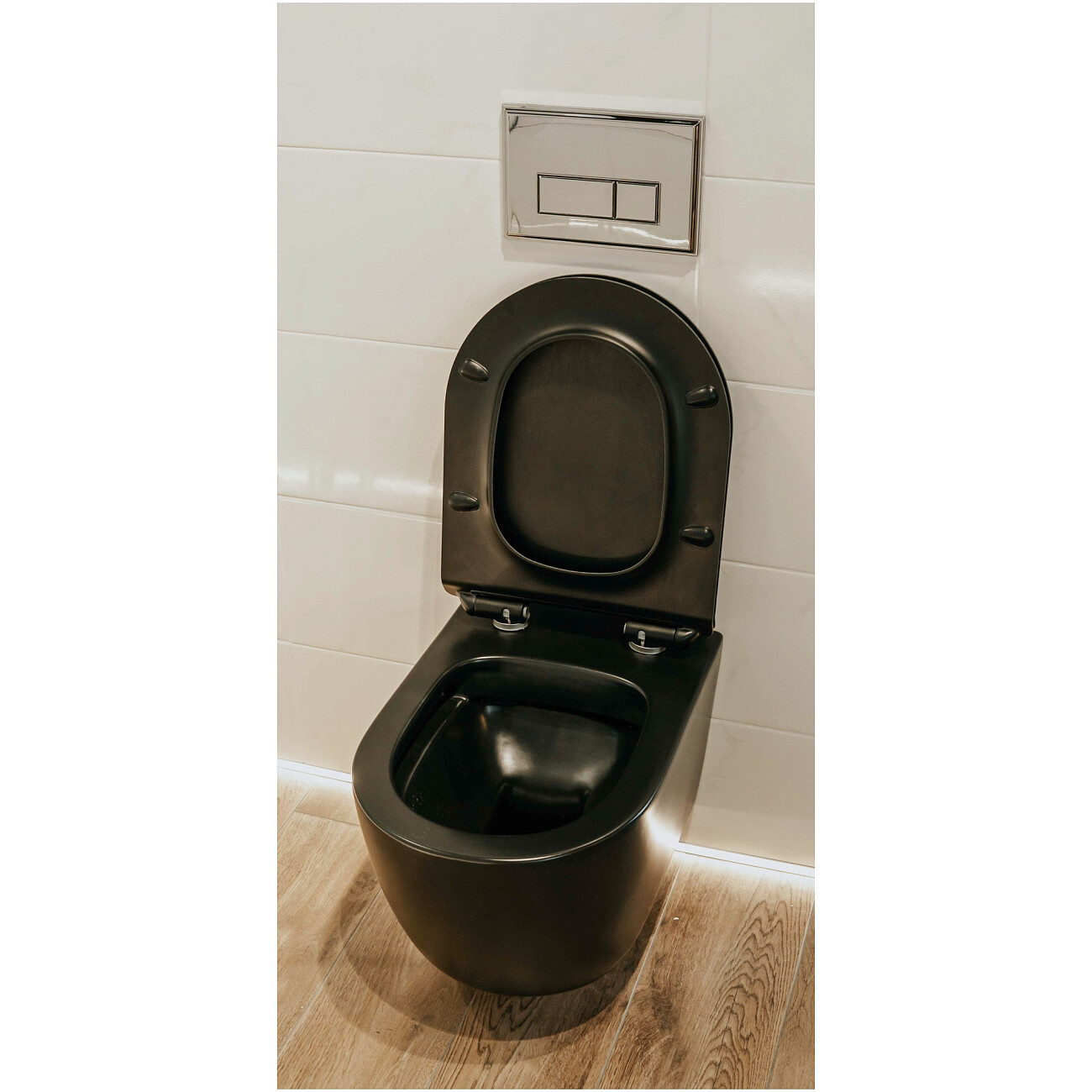 Унитаз подвесной с крышкой черный Creto Logan L1 1001-002-L1BLMAT ...