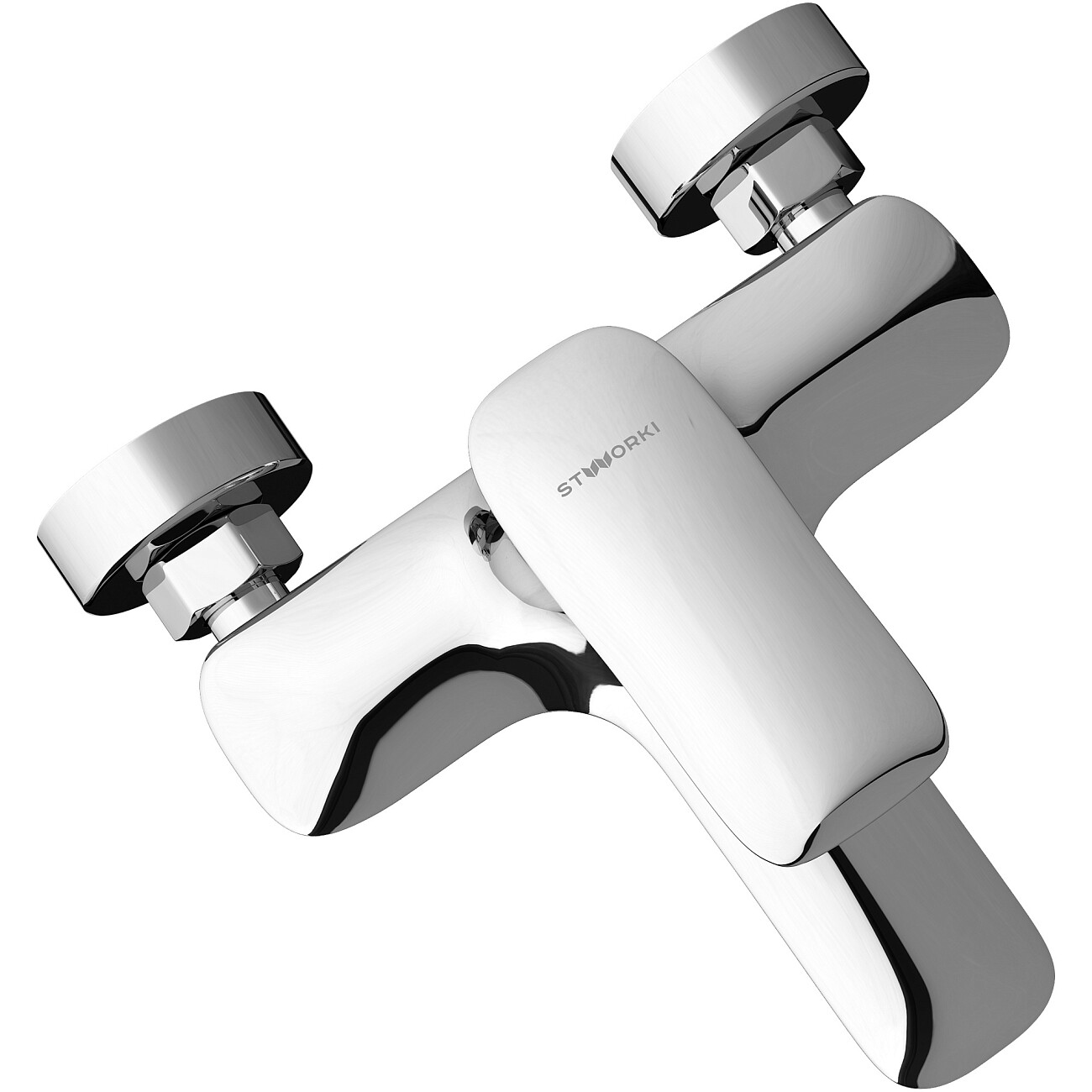 Смеситель для ванны с душем настенный хром Stworki "Молде" S23100CR - изображение 9