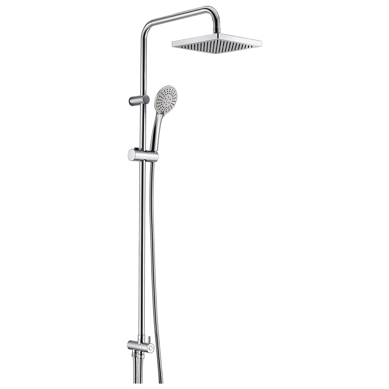 Душевая стойка с верхним душем и смесителем хром Wasserkraft A017 - изображение 6