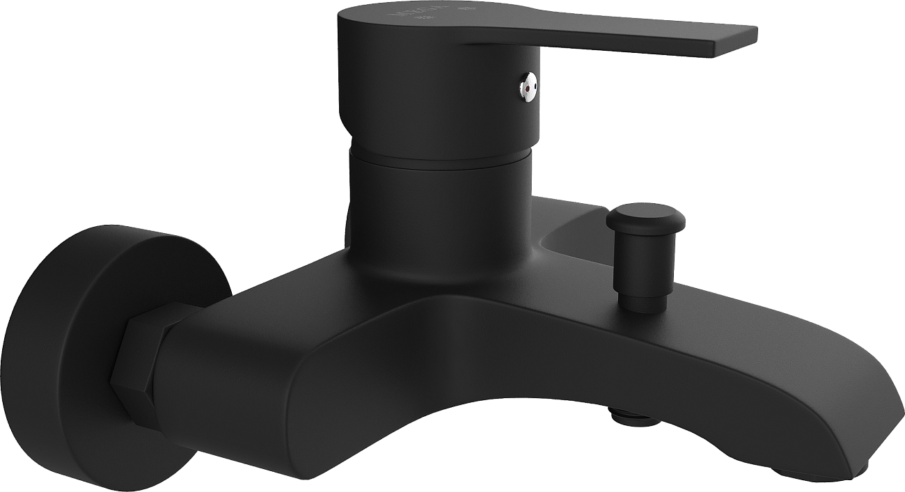 Смеситель для ванны с душем черный Mega Snow MG-SH01-B - изображение 7