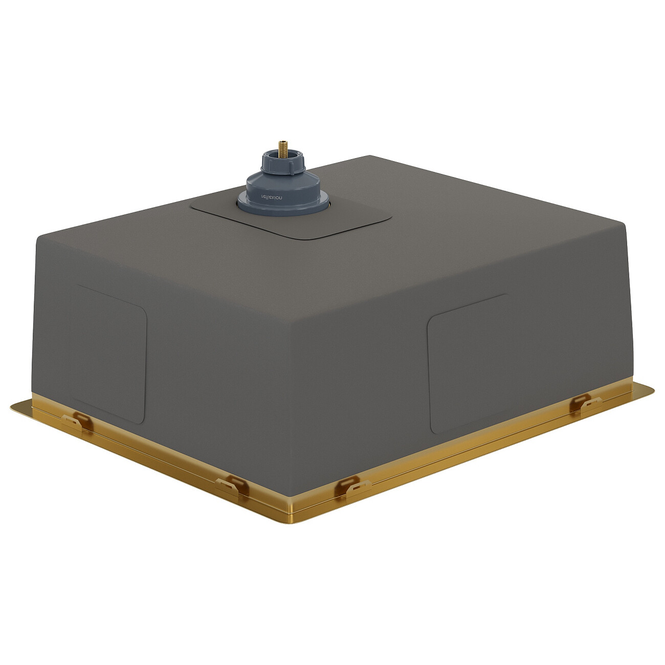 Кухонная мойка из нержавеющей стали 44х54 см брашированное золото Reflexion Como RX2054GD  - изображение 5