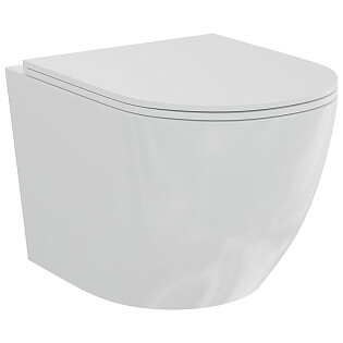 Унитаз подвесной безободковый белый Creto Cer C1 Plus 1001-002Cer-C1W-1 1001-002Cer-C1W-1