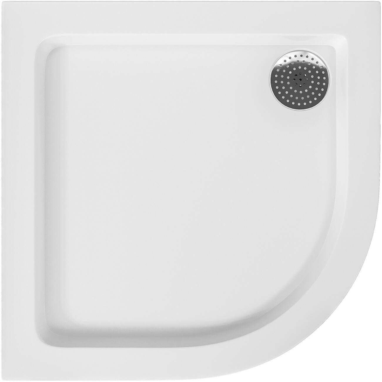 Поддон для душа акриловый четверть круга 80х80 см белый Diwo DS-circle - изображение 6