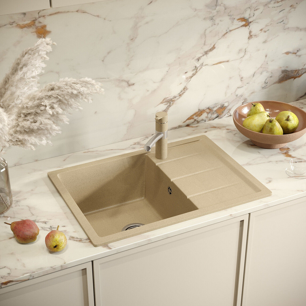 Смеситель для кухни однорычажный сардоникс Domaci "Солерно" DC-3011 - изображение 4