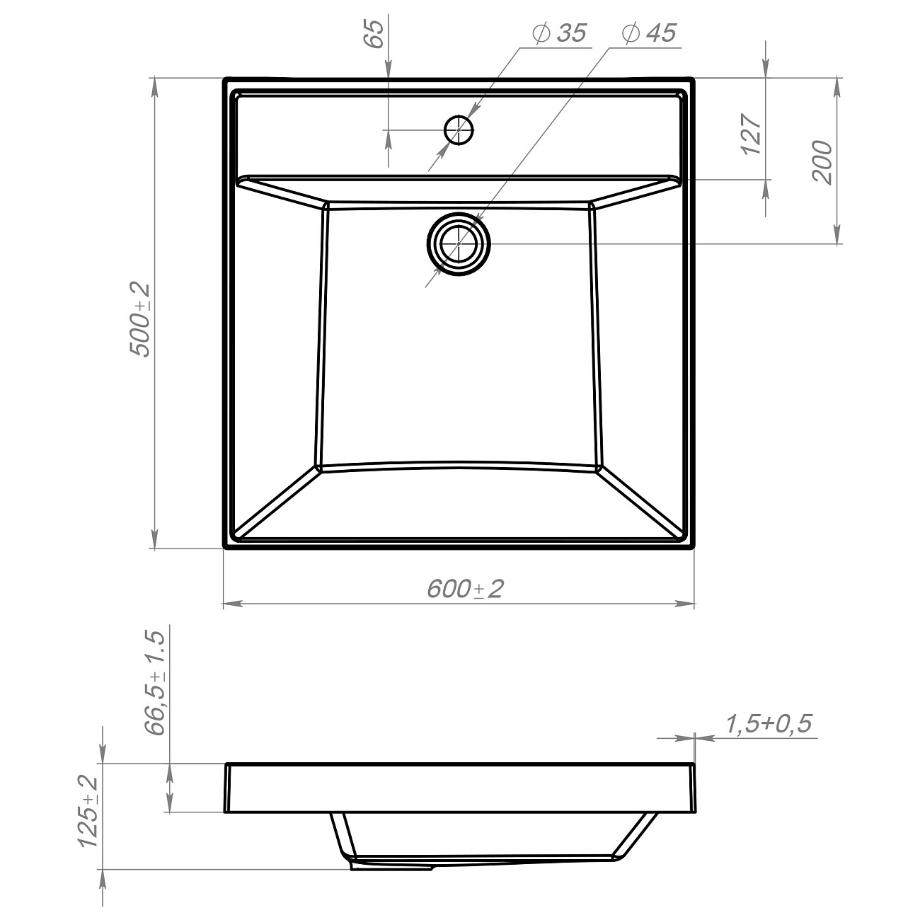 Раковина на стиральную машину 60х50 см белая Diwo "Суздаль" RSA500 - изображение 4