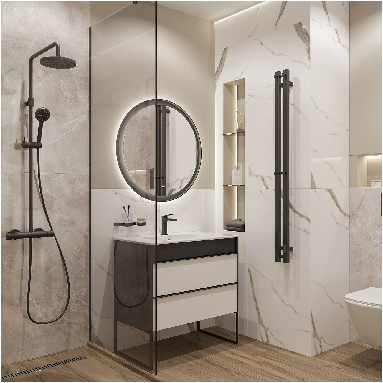 Полотенцесушитель электрический 140х11 см черный Ewrika "Пенелопа P2" 4657812418729 - изображение 9