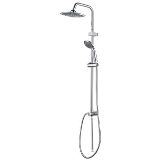 Душевая стойка с верхним душем и держателем хром D&K DC1005506
