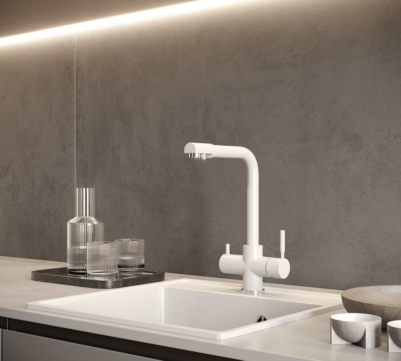 Мойка кухонная жасмин Domaci "Солерно" DF 505-01 - изображение 4