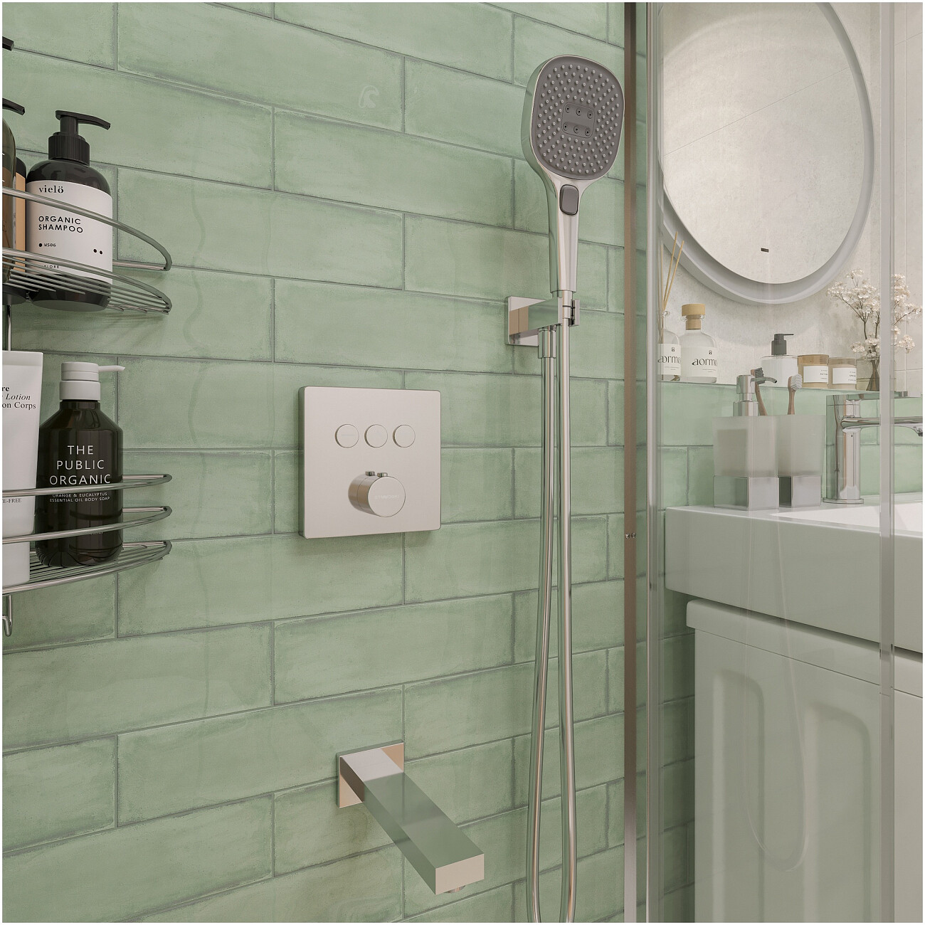 Душевой комплект и изливом хром Stworki "Гетеборг" S03240CR - изображение 9