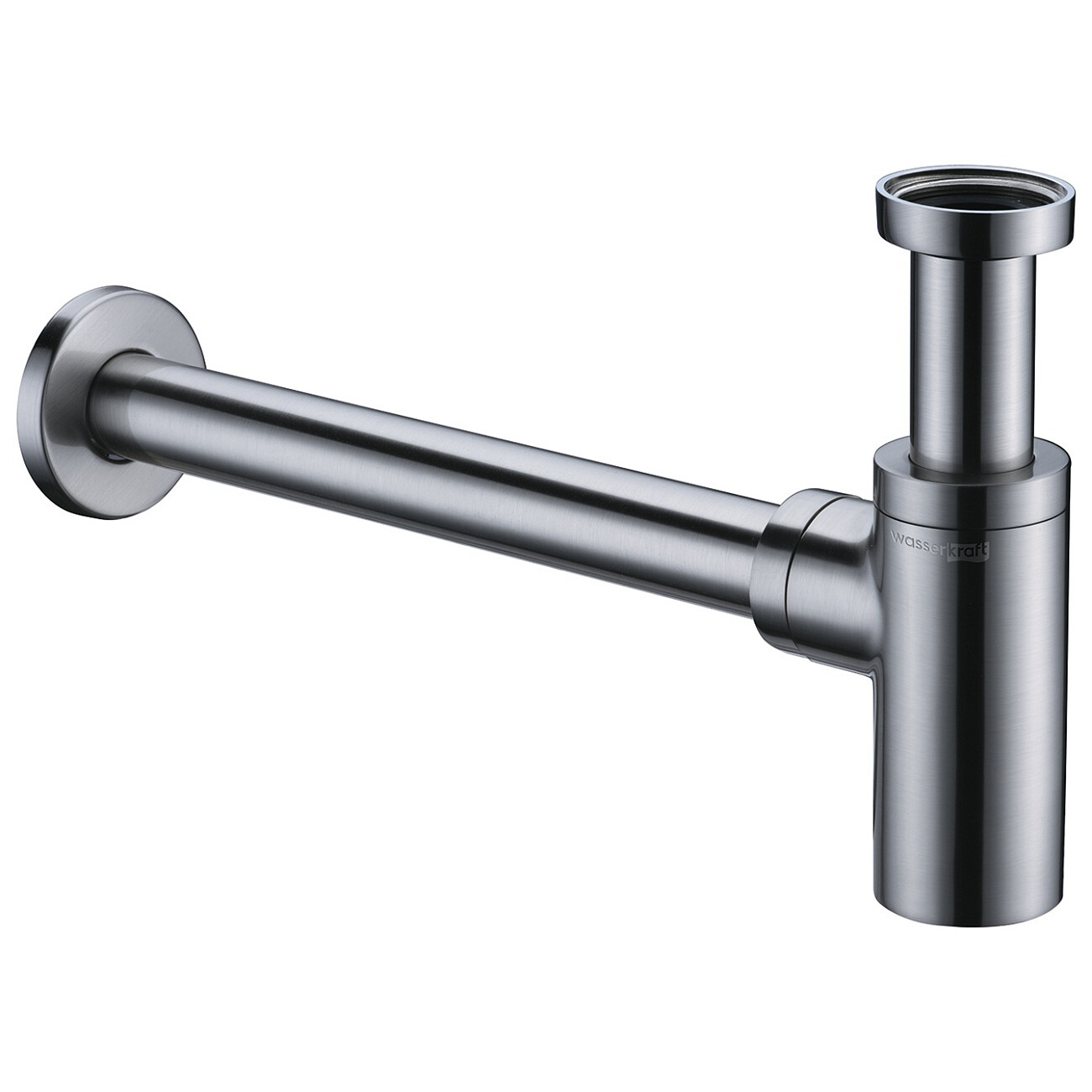 Сифон для раковины латунный никель Wasserkraft A093 - изображение 2