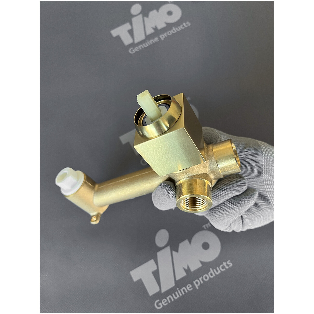 Смеситель для раковины встроенный золото матовое Timo Briana 7171-17SM - изображение 2